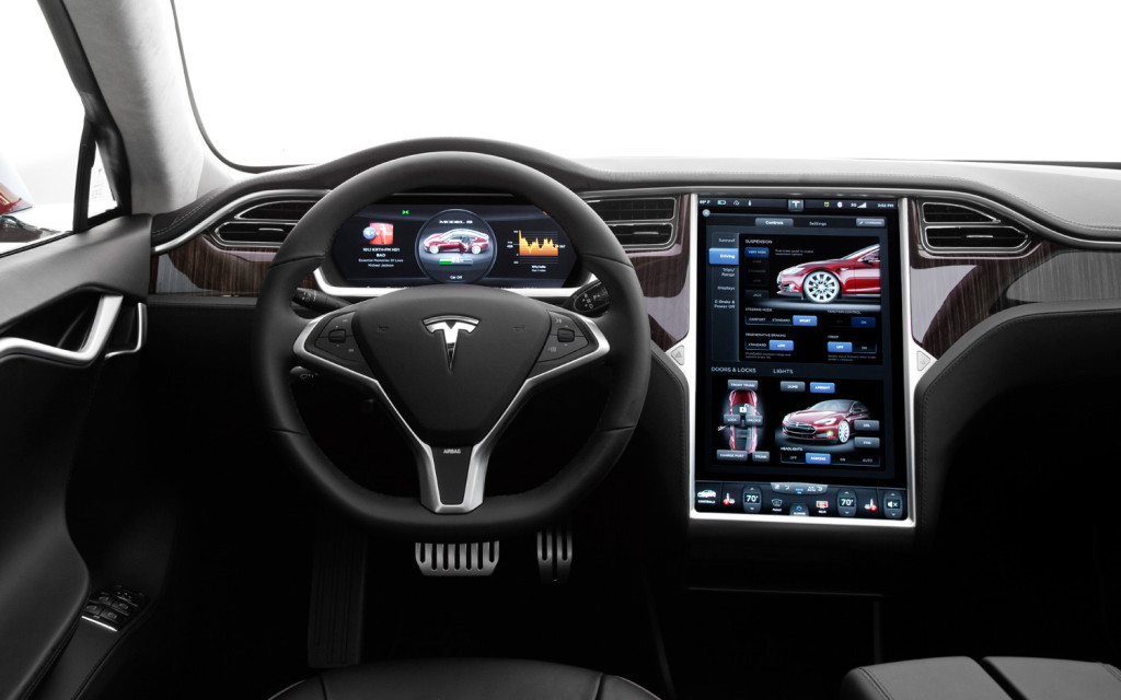 tesla models cockpit interior