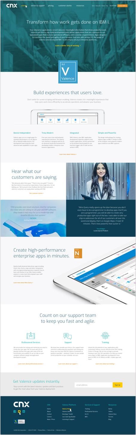 CNX Drupal 8 Website Homepage Design