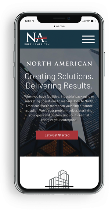 North American Mobile Responsive Website