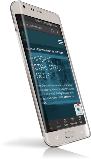 OPTO Mobile responsive website design