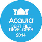Acquia certified developer badge